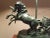 French Empire Style Neoclassical Roman Gladiator in Chariot Tole Lamp For Sale - Image 12 of 13