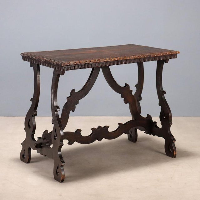 Small Walnut Refectory Table For Sale - Image 10 of 10