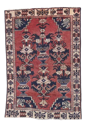 Vintage Persian Bakhtiari Rug - 04'03 X 06'03