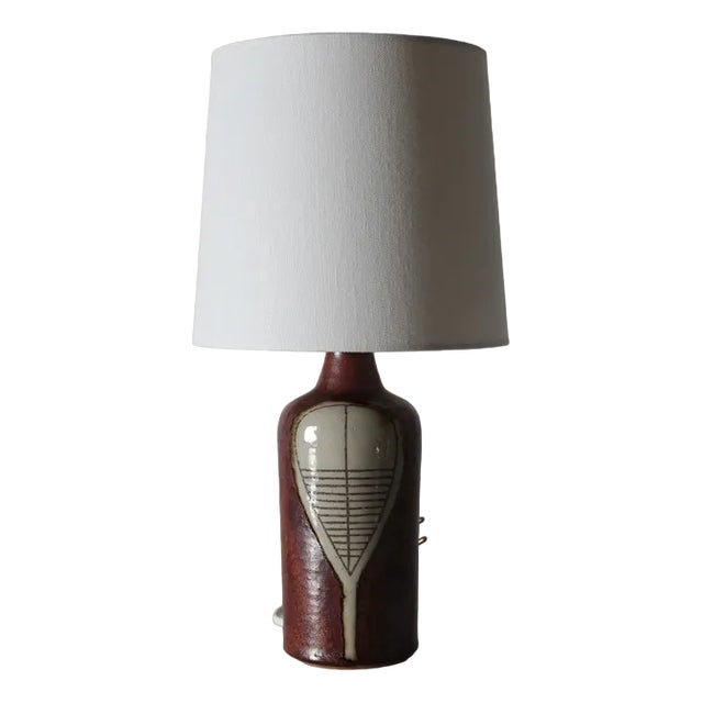 Sculptural Ceramic Table Lamp by Gunver Bilde Sørensen, Denmark, 1970s For Sale