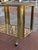 Hollywood Regency Vintage Two-Tier Bar Cart With a Tubular Brass For Sale - Image 3 of 11