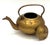 Vintage Brass Teapot With Matching Teacup and Saucer For Sale - Image 4 of 6
