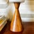 Mid Century Conical Wood and Glass Table Lamps - Set of 2 For Sale - Image 10 of 17