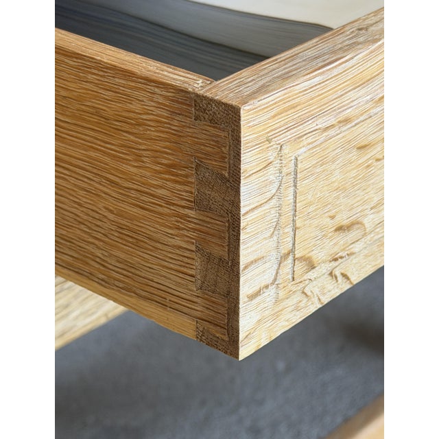 Mid-Century Modern Low Brutalist Sideboard in Oak by Henning Kjaernulf, 1960s For Sale - Image 6 of 10