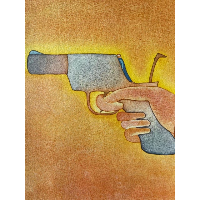 Modern Jean-Michel Folon, La peur, Etching For Sale - Image 3 of 5