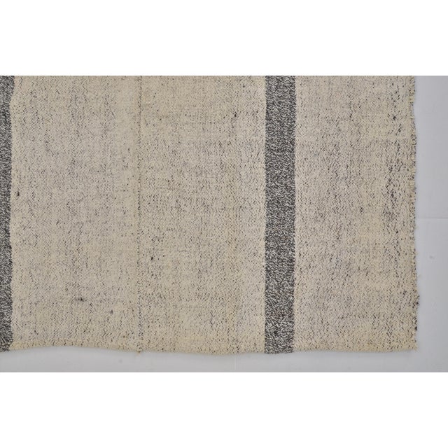 Off-white Vintage Turkish Organic Kilim Runner For Sale - Image 8 of 10
