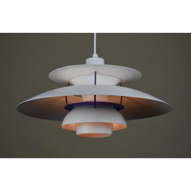 Early PH 5 Pendant Lamp with Spring Frame by Poul Henningsen for Louis Poulsen, Denmark, 1960s For Sale - Image 12 of 12