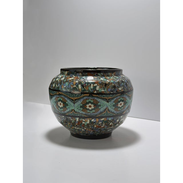 Large Mixed Earth Planter by Jean Gerbino, Vallauris, 1950s For Sale - Image 6 of 10