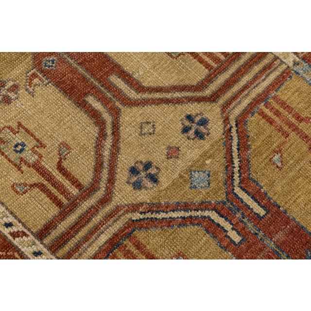 Vintage Persian Bakshaish Handmade Brown Wool Runner With Tribal Design For Sale - Image 9 of 9