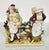French Antique German Hand Painted Volkstedt Porcelain Grouping Man & Woman For Sale - Image 3 of 13
