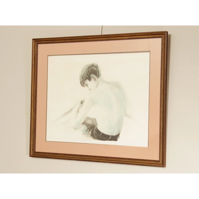 Quality Vintage Fine Art Lithograph Print by Joan Purcell (American, 20th C.), Signed in the Lower Right, Custom Matte and...