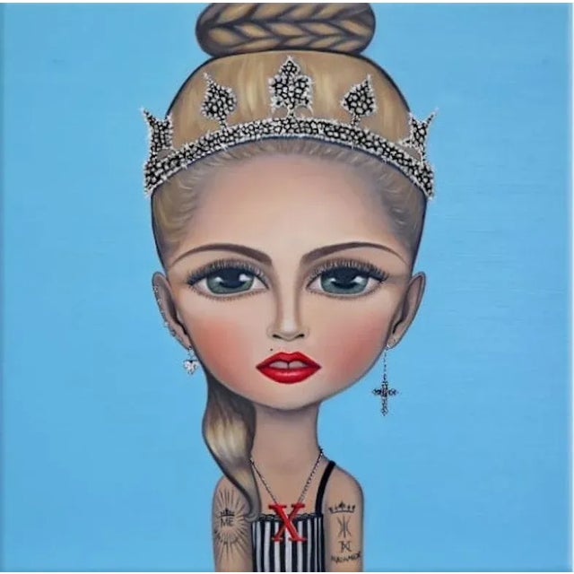 Gina Palmerin, Pop Art Style Portrait of Madonna 2021 For Sale