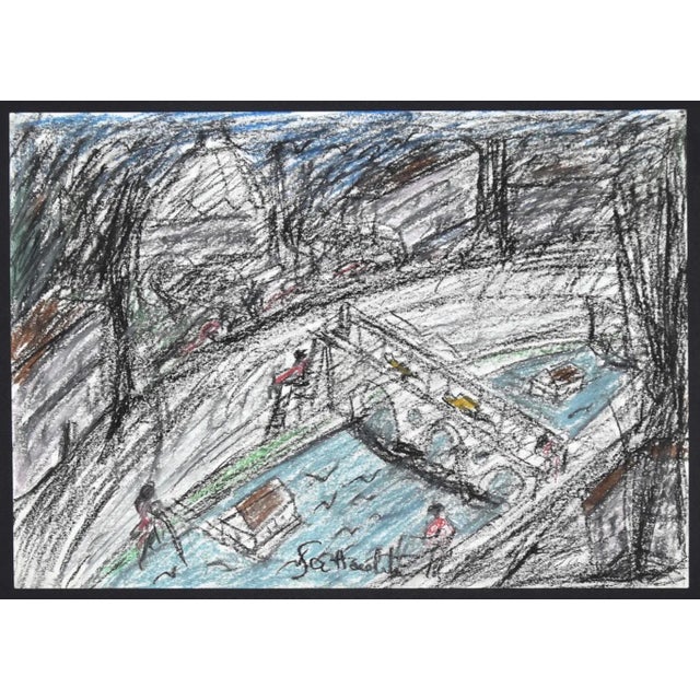 The Tiber Shore is an original Contemporary artwork realized by Nazareno Gattamelata in the 1970s. Original colored oil...