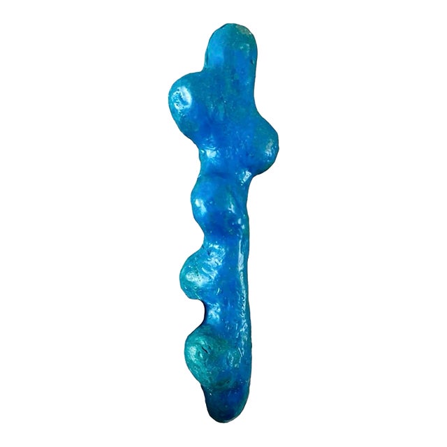 Late 20th Century 2002 Biomorphic Coral Object Blue by Chambers For Sale