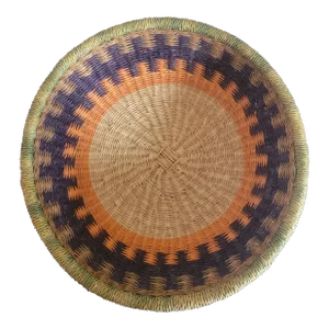 Vintage Late 20th Century Colorful Basket