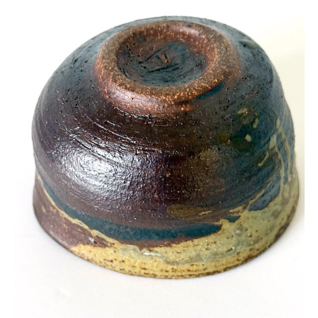 Brilliant Clog-Form Ceramic Tea Bowl by Toshiko Takaezu For Sale - Image 14 of 16