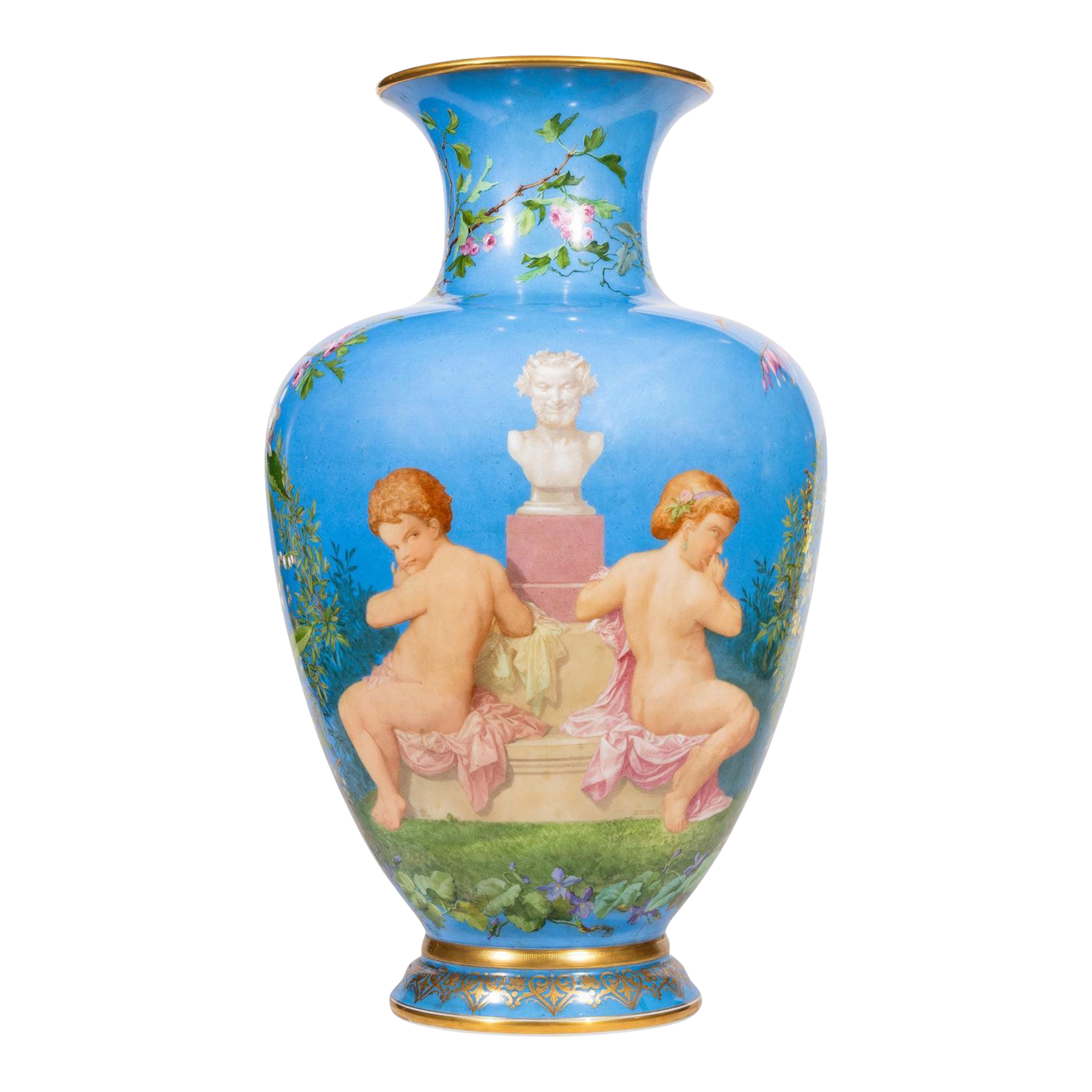 Vase Baccarat Prototype – Exposition Universelle Paris 1889 – Doré Extra Large
