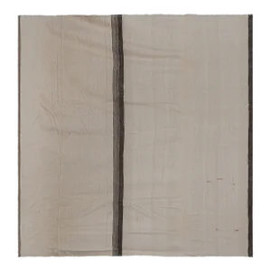 White Vintage Modern Turkish Hemp Kilim Rug 11'6'' X 11'5''