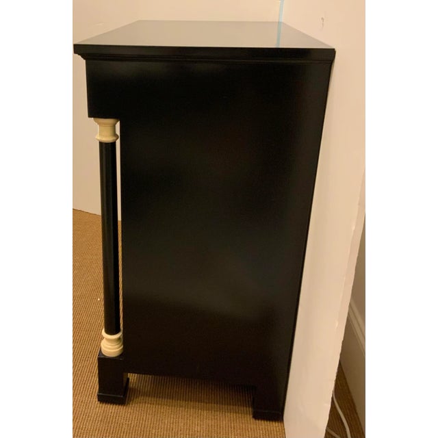 Ebony Theodore Alexander Modern Ebony Finished William Bar For Sale - Image 8 of 10