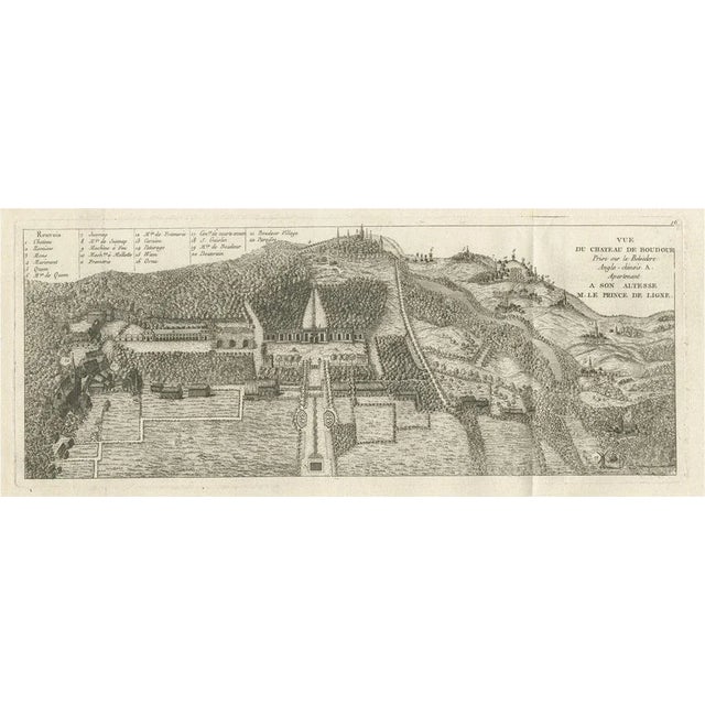 Château De Baudour, 1785, Paper For Sale - Image 5 of 5