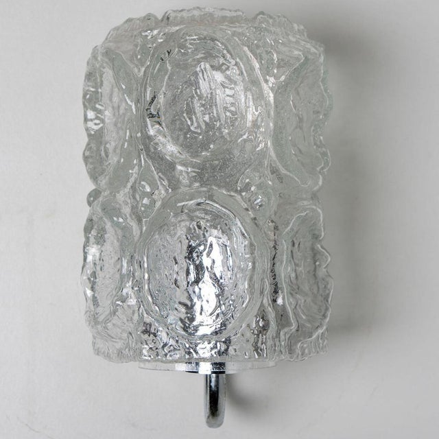 Clear Chrome Glass Wall Light by Helena Tynell for Limburg, 1960 For Sale - Image 18 of 18
