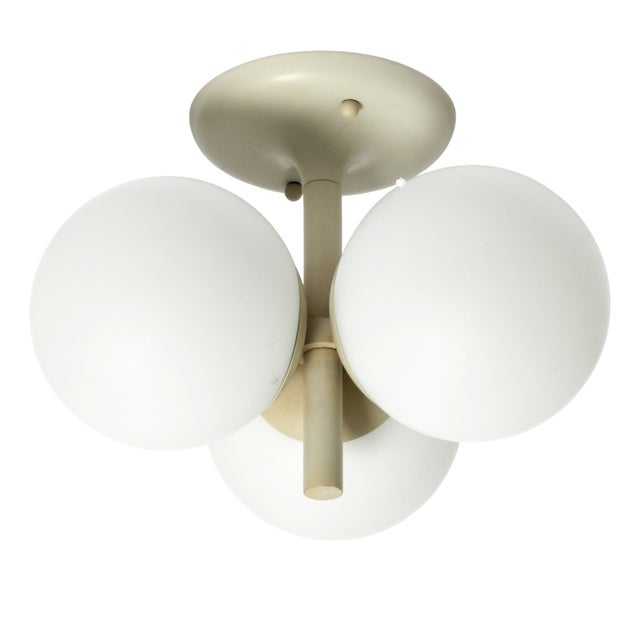 Space Age Metal Ceiling Lamp from Kaiser-Leuchten, 1960s For Sale