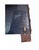 Pair of Vintage Spanish Brutalist Leather & Oak Accent Chairs For Sale - Image 9 of 13
