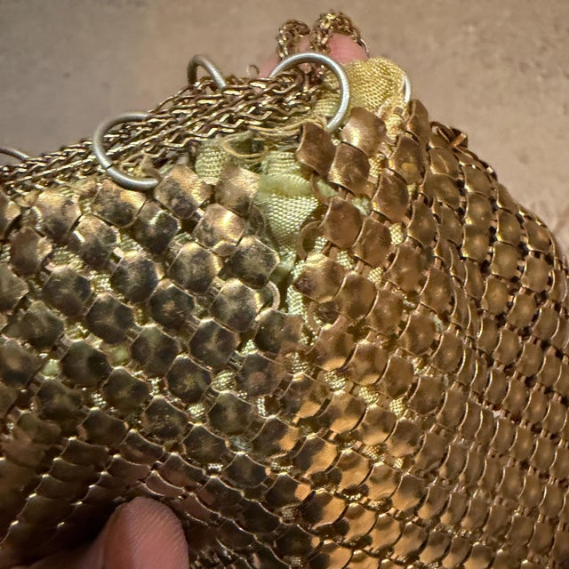 Metal Mesh Evening Bag Chainmail Coin Purse Art Deco Toy For Sale - Image 12 of 14