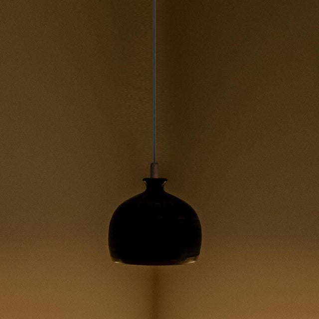 Small Ceramic Pendant Light, Denmark, 1970s For Sale - Image 11 of 15