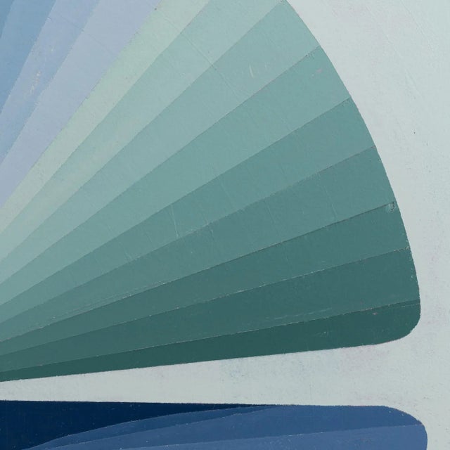 Metal 20th Century Belgian Artwork With Metal Frame By Rene Berdal For Sale - Image 7 of 8