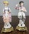 Vintage French Style Porcelain Figurines on Brass Stands, Set of 2 For Sale - Image 10 of 10