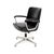 Vintage Leather and Chrome Swivel Desk Chair, 1970 For Sale - Image 4 of 11