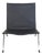 Vintage PK22 Chair in Black Aura Leather by Poul Kjærholm, 2000s For Sale