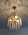 Vintage Brass Chandelier Milk Glass Rods Ceiling Light For Sale - Image 14 of 14
