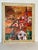 Textile Vintage Abstract Cityscape Oil on Canvas Signed Artist For Sale - Image 7 of 14