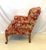 1970s Chinoiserie Newly Reupholstered Linen Toile Diminutive Wingback Chair For Sale - Image 5 of 5