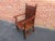 Brown Antique Oak English Gothic Thrown Chair 1880s For Sale - Image 8 of 9
