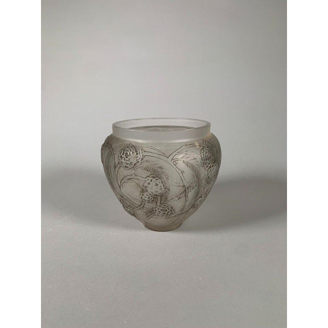 René Lalique (1860-1945) Vase "medlars", Circa 1930 For Sale
