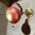 Metal Vintage Industrial Red Wall Lamp Sconce Usa For Sale - Image 7 of 7