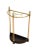 Brown English Brass Demi Lune Umbrella Stand, 1960 For Sale - Image 8 of 9