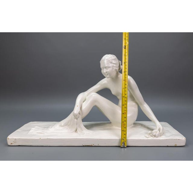 Mid-Century White Ceramic Figurative Sculpture, ca. 1950s For Sale - Image 16 of 18