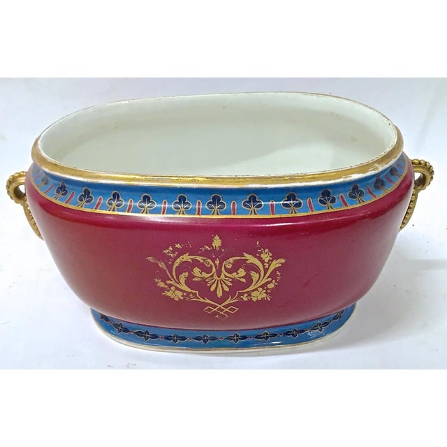 19th Century Antique Porcelain Classical Theme Foot Bath For Sale - Image 5 of 8