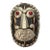 Vintage Tibetan Buddhist Kapala Style Ritual Mask – Metal Overlay Skull Design 7” For Sale
