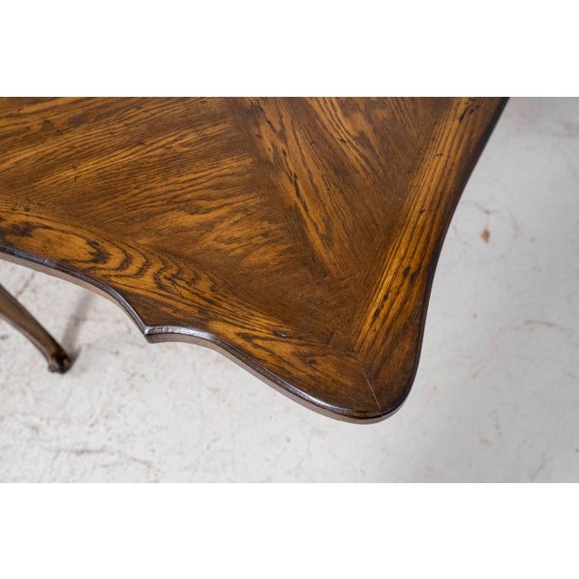 French Style Parquet Top Refractory Dining Room Table For Sale - Image 15 of 15