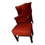 Superb American Sheraton Wingchair, Ca. 1810-20 For Sale