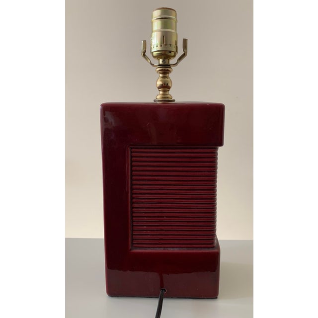 Wine Vintage Hollywood Regency Style Table Lamp For Sale - Image 8 of 12
