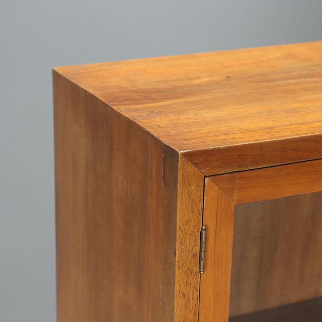 Vintage Walnut Display Cabinet, 1950s For Sale - Image 4 of 10