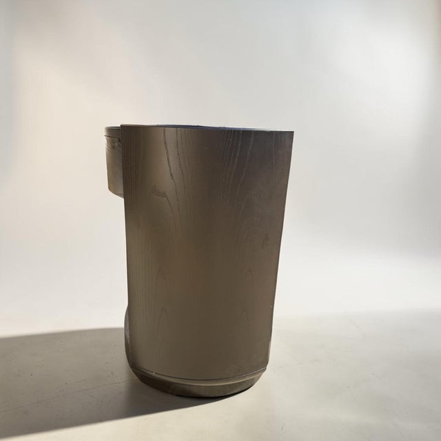 Barbara Barry for McGuire Oval Bedside Tables- A Pair For Sale - Image 9 of 12