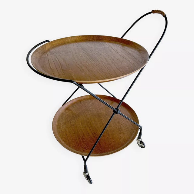 Vintage Scandinavian Cart, 1960s For Sale - Image 4 of 14