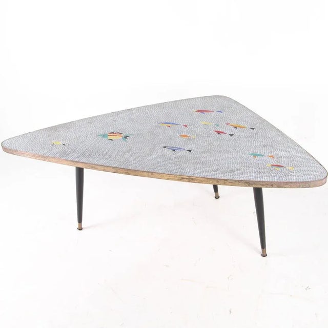 Blue Glass Mosaic Coffee Table, 1970s For Sale - Image 8 of 12